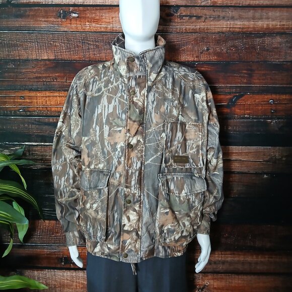 Gamehide Vintage Hunting Jacket Mens XL Hush Hide Camo Camouflage FLAWS - Picture 2 of 14
